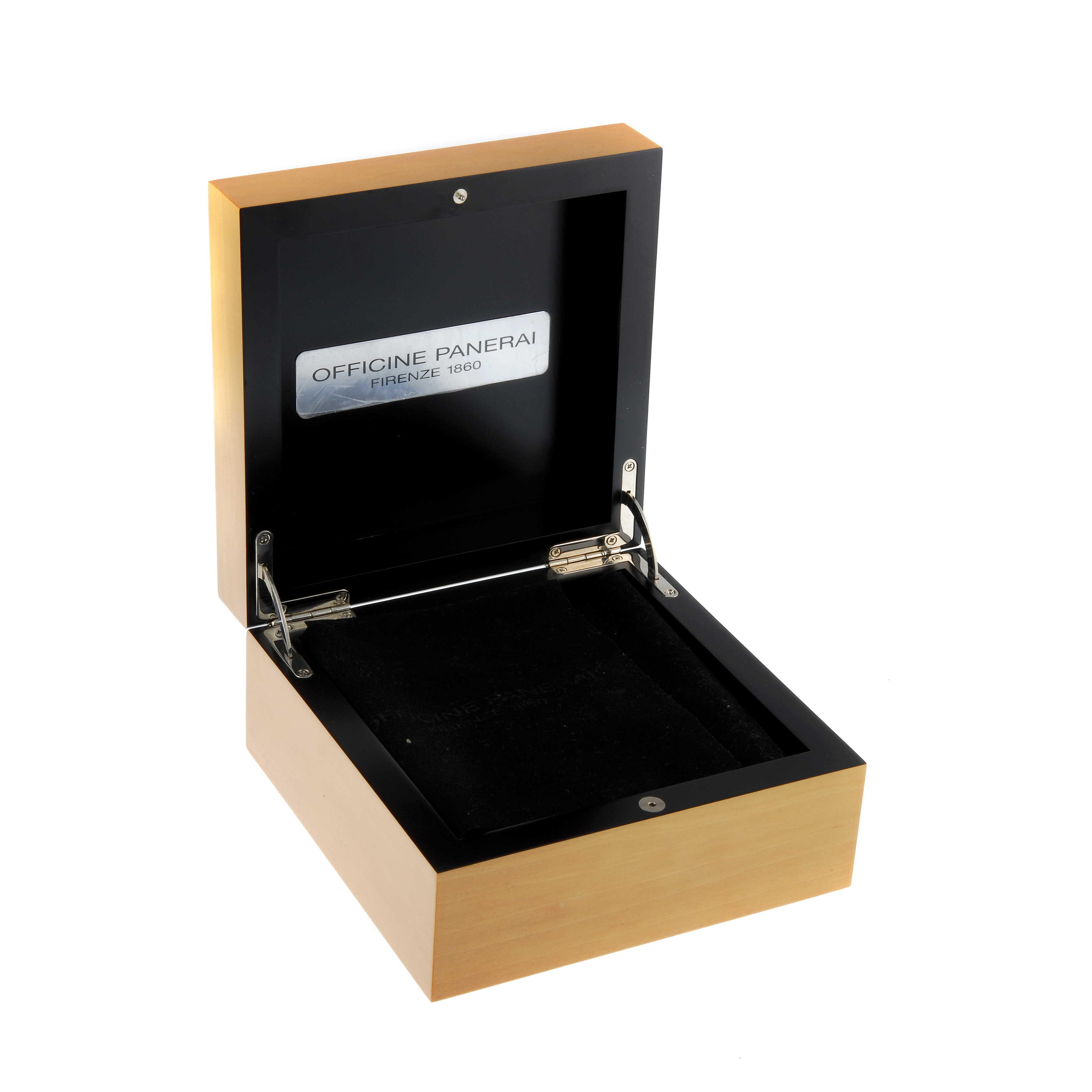 PANERAI - a complete watch box.   Inner box is in good general condition. Interior of inner case