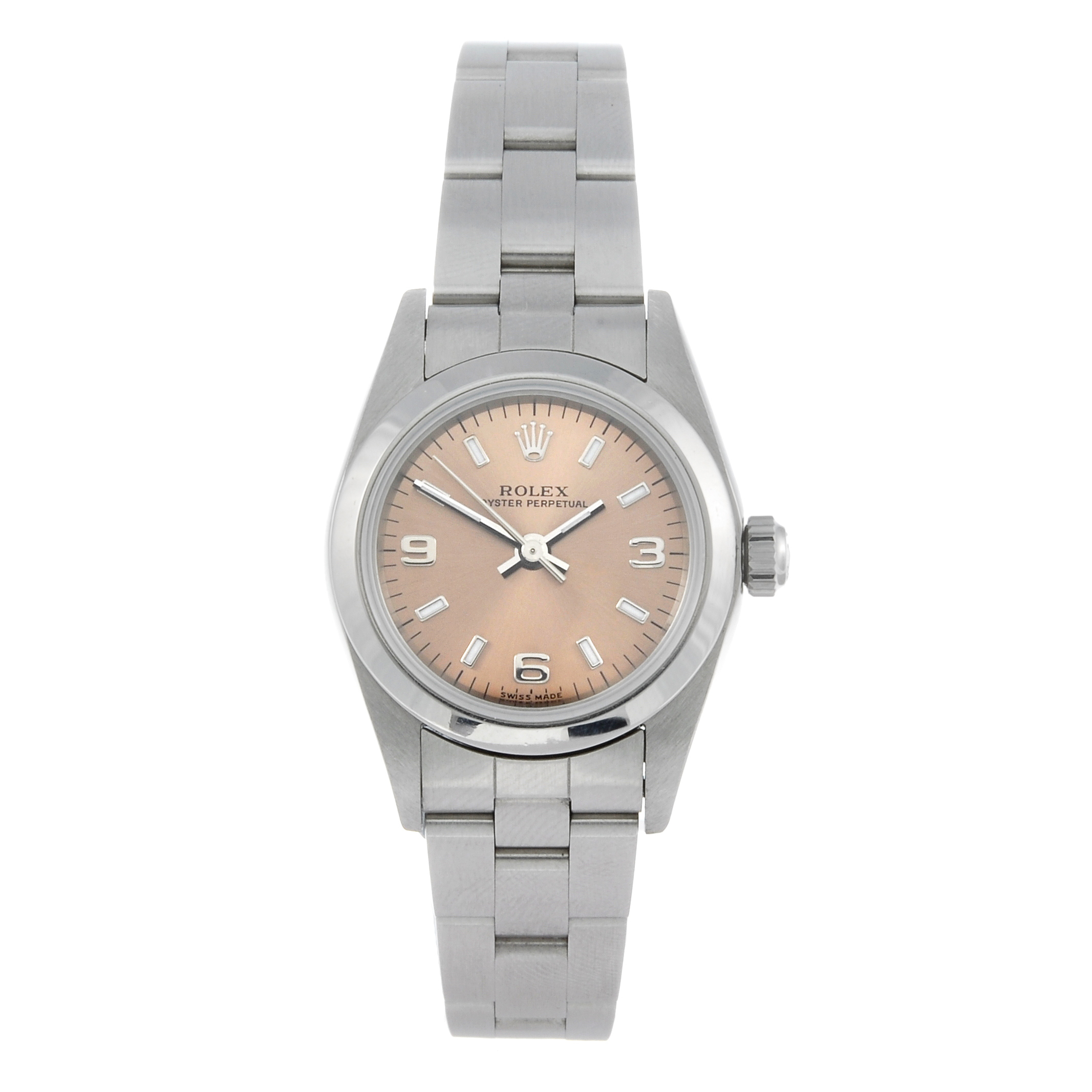 ROLEX - a lady's Oyster Perpetual bracelet watch. Circa 1999. Stainless steel case. Reference 76080,