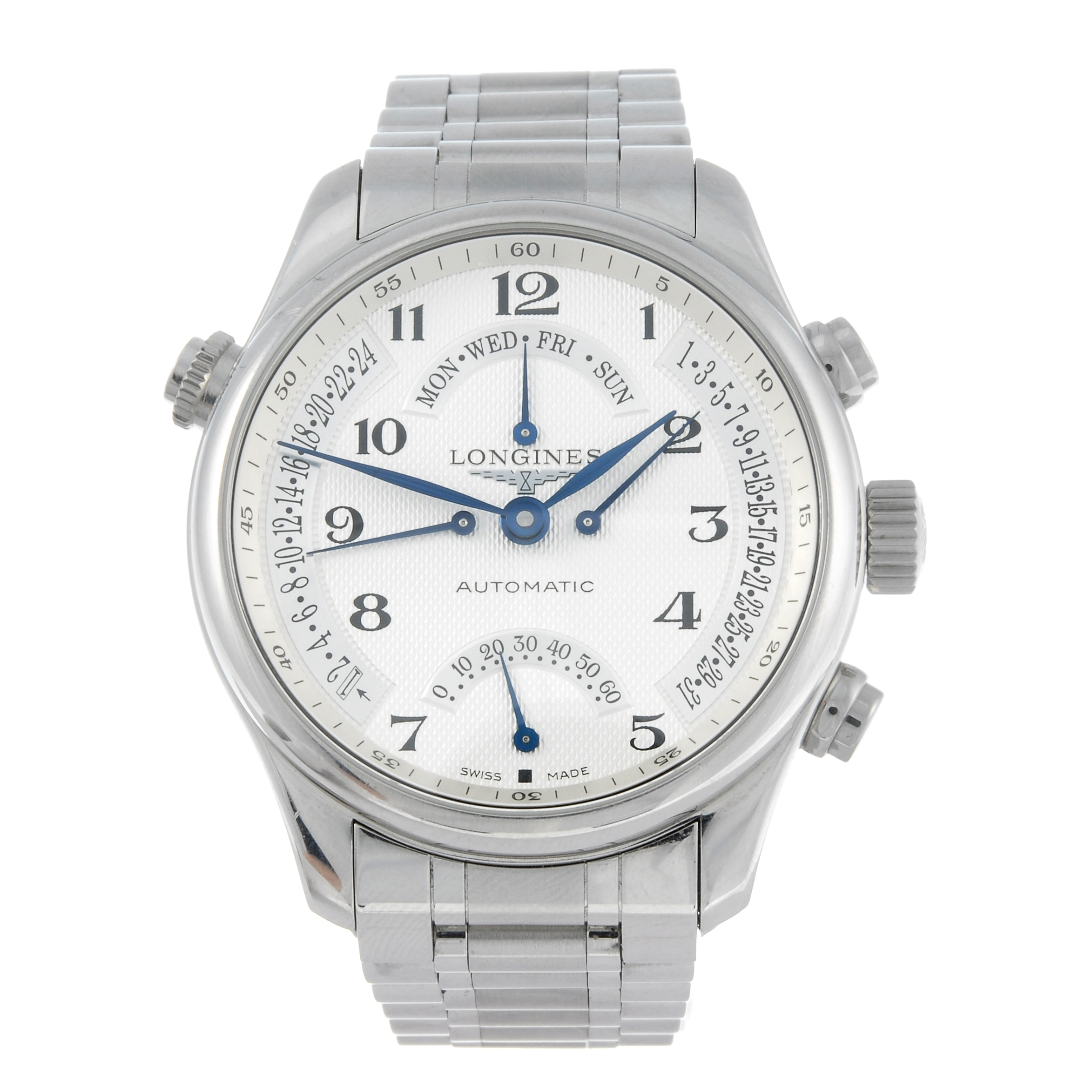 CURRENT MODEL: LONGINES - a gentleman's Master Collection bracelet watch. Stainless steel case