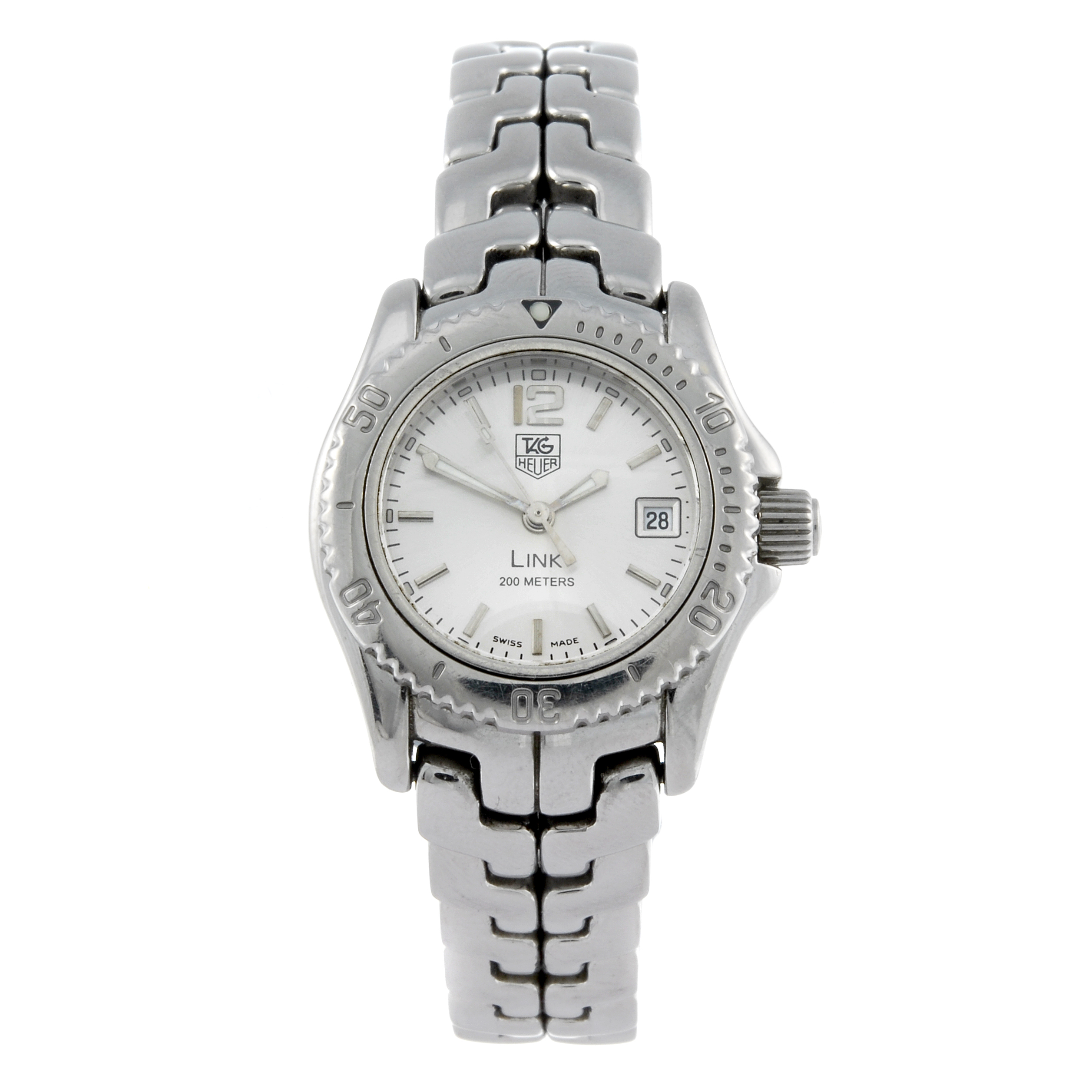 TAG HEUER - a lady's Link bracelet watch. Stainless steel case with calibrated bezel. Reference