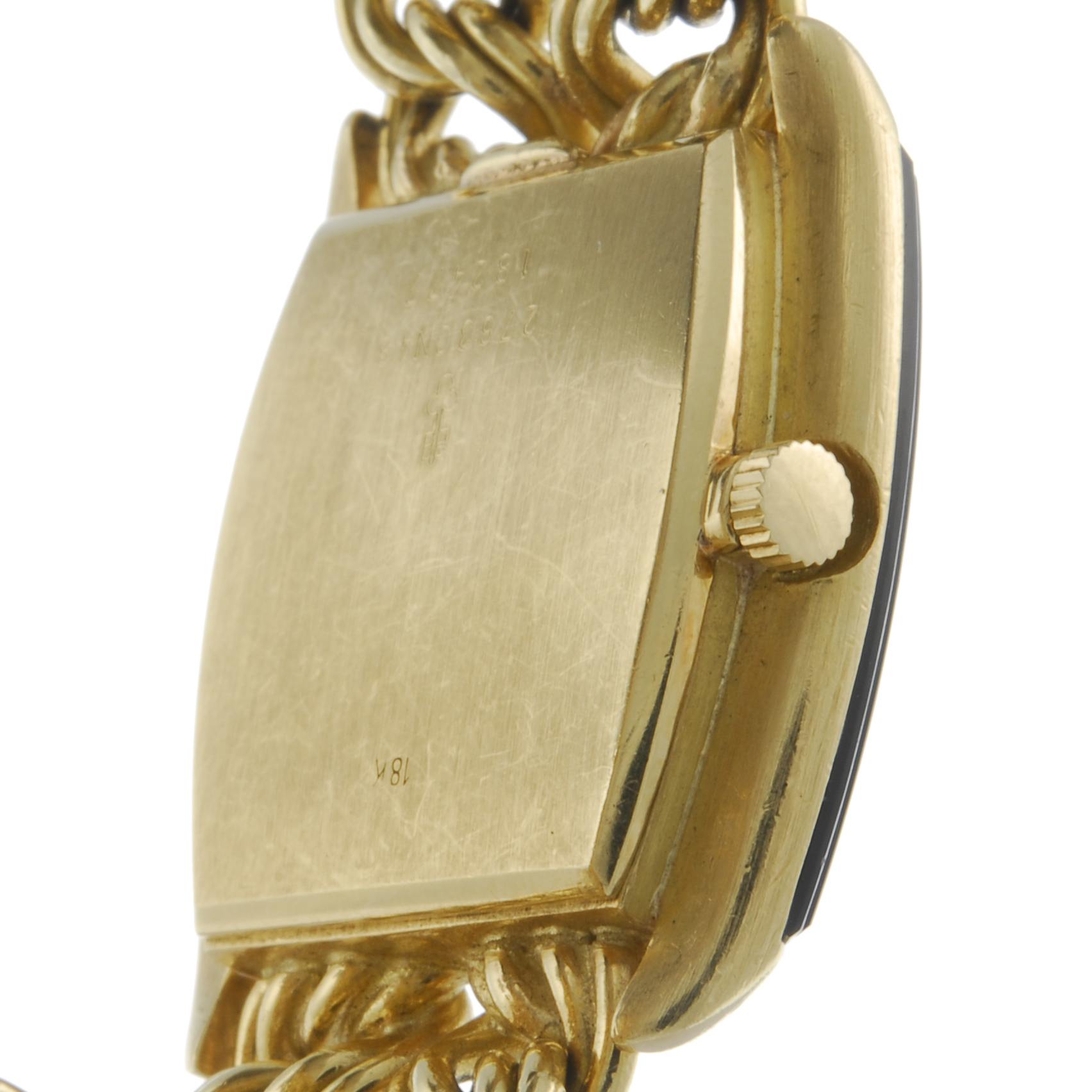 CORUM - a lady's bracelet watch. Yellow metal case, stamped 18k with poincon. Numbered 27630N48 - Image 3 of 4