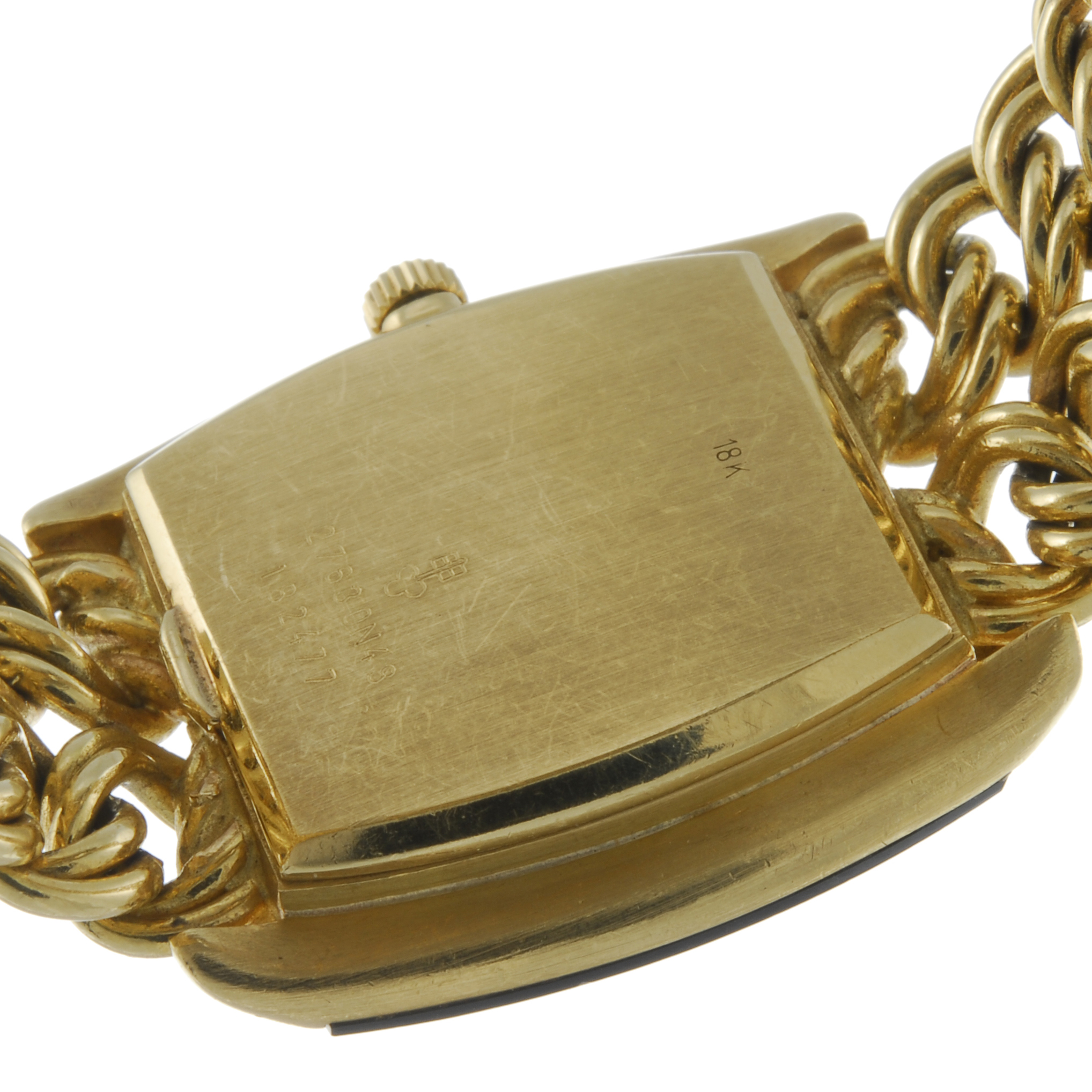 CORUM - a lady's bracelet watch. Yellow metal case, stamped 18k with poincon. Numbered 27630N48 - Image 2 of 4