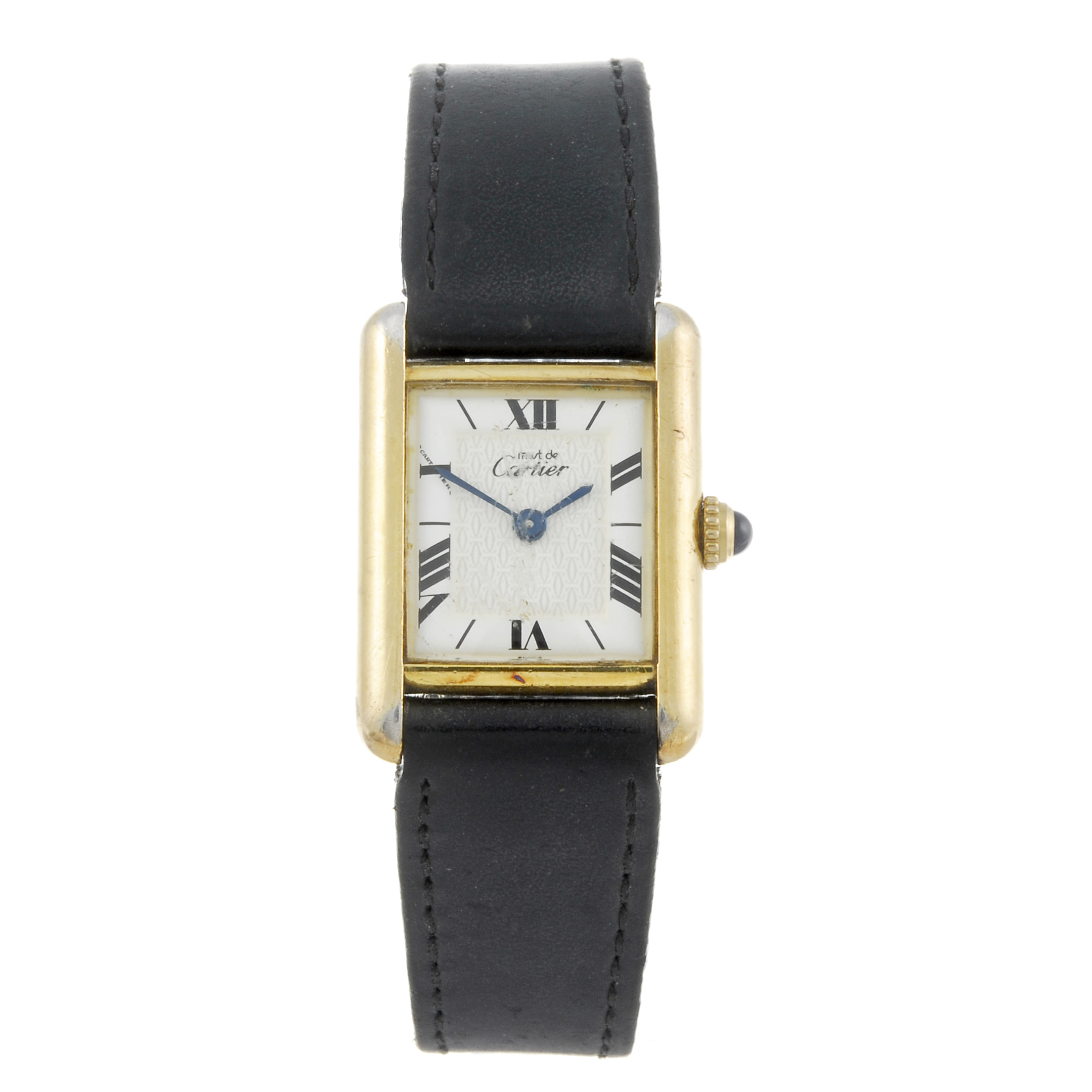 CARTIER - a Must De Cartier wrist watch. Gold plated silver case. Reference 1613, serial CC417879.