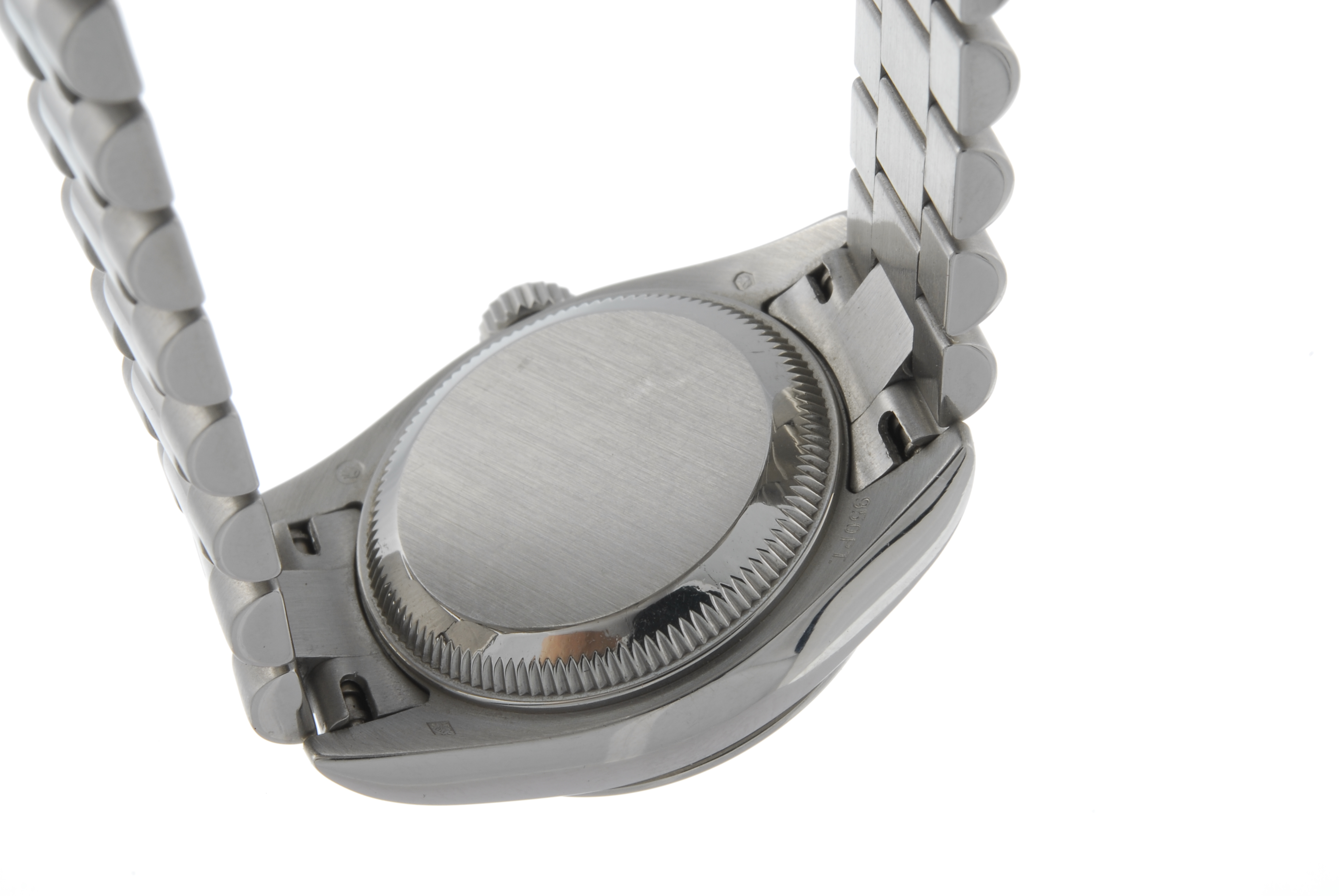 ROLEX - a lady's Oyster Perpetual Datejust bracelet watch. Circa 2000. Platinum case. Reference - Image 2 of 4