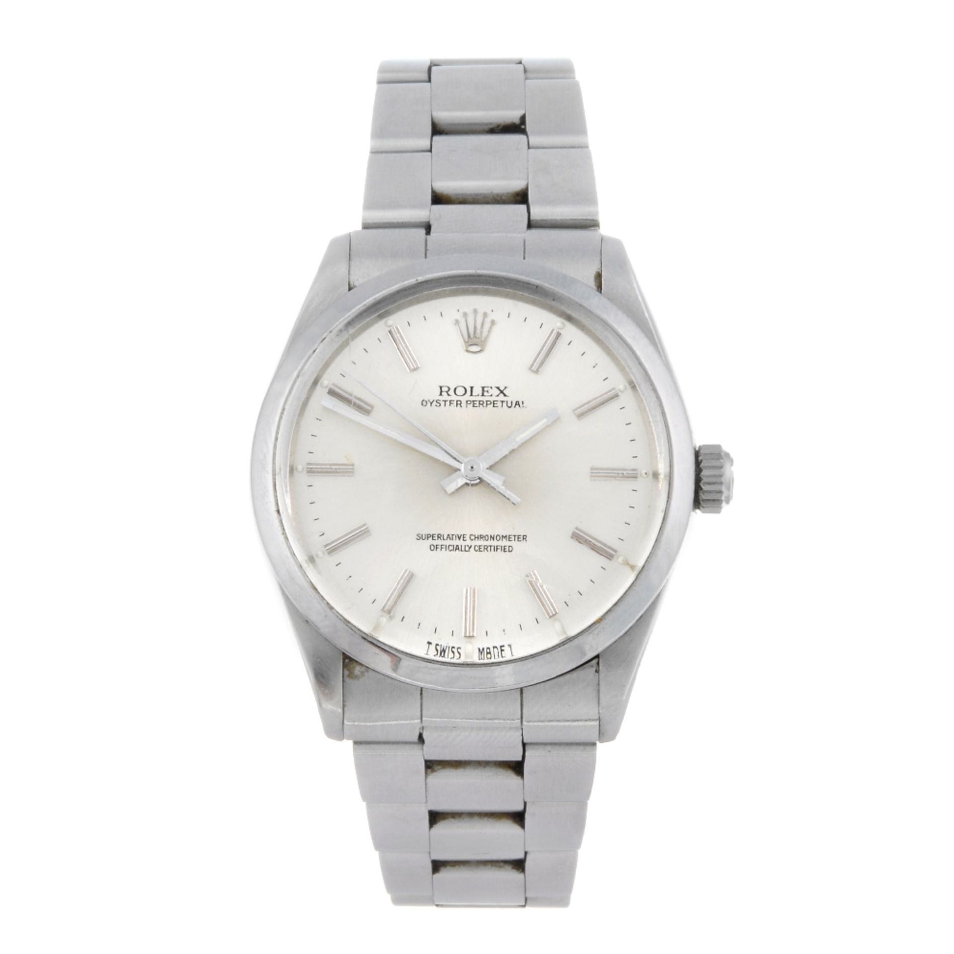 ROLEX - a gentleman's Oyster Perpetual bracelet watch. Circa 1989. Stainless steel case. Reference