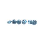 A selection of brilliant-cut colour treated 'blue' diamonds, total weight 2.56cts. Approximate