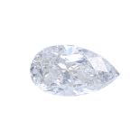 A pear-shape diamond, weighing 1.16cts. Accompanied by report number US 47587603D dated 30th October