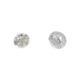 A selection of vari-shape diamonds. Total weight 9.22cts, approximate size range 0.11ct to 0.03ct.