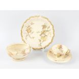 A mixed selection of Royal Worcester porcelain items, to include a twin handled cup and saucer, a