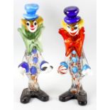 A box containing assorted Murano glass figures. To include clowns, birds etc., (qty). Box lot - sold