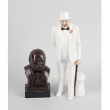A Royal Doulton figurine modelled by Adrian Hughes 'Sir Winston Churchill' HN3057, 10.5 (26.5cm)