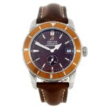 BREITLING - a gentleman's Superocean Heritage 38 wrist watch. Stainless steel case with calibrated