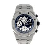 AUDEMARS PIGUET - a gentleman's Royal Oak Offshore chronograph bracelet watch. Stainless steel case.