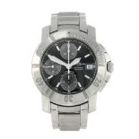 BAUME & MERCIER - a gentleman's Capeland chronograph bracelet watch. Stainless steel case with