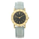 BULGARI - a lady's Bulgari wrist watch. 18ct yellow gold case. Reference BB 26 GL, serial P.