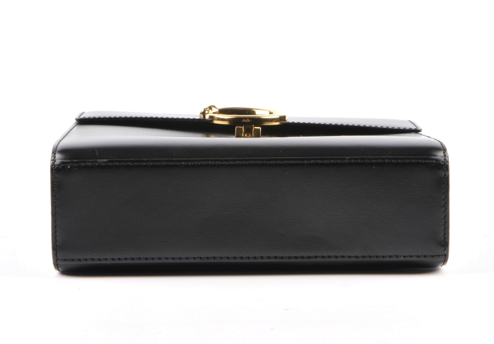 CARTIER - a black leather Panthere box bag. Designed with a smooth black leather exterior with a - Image 3 of 5