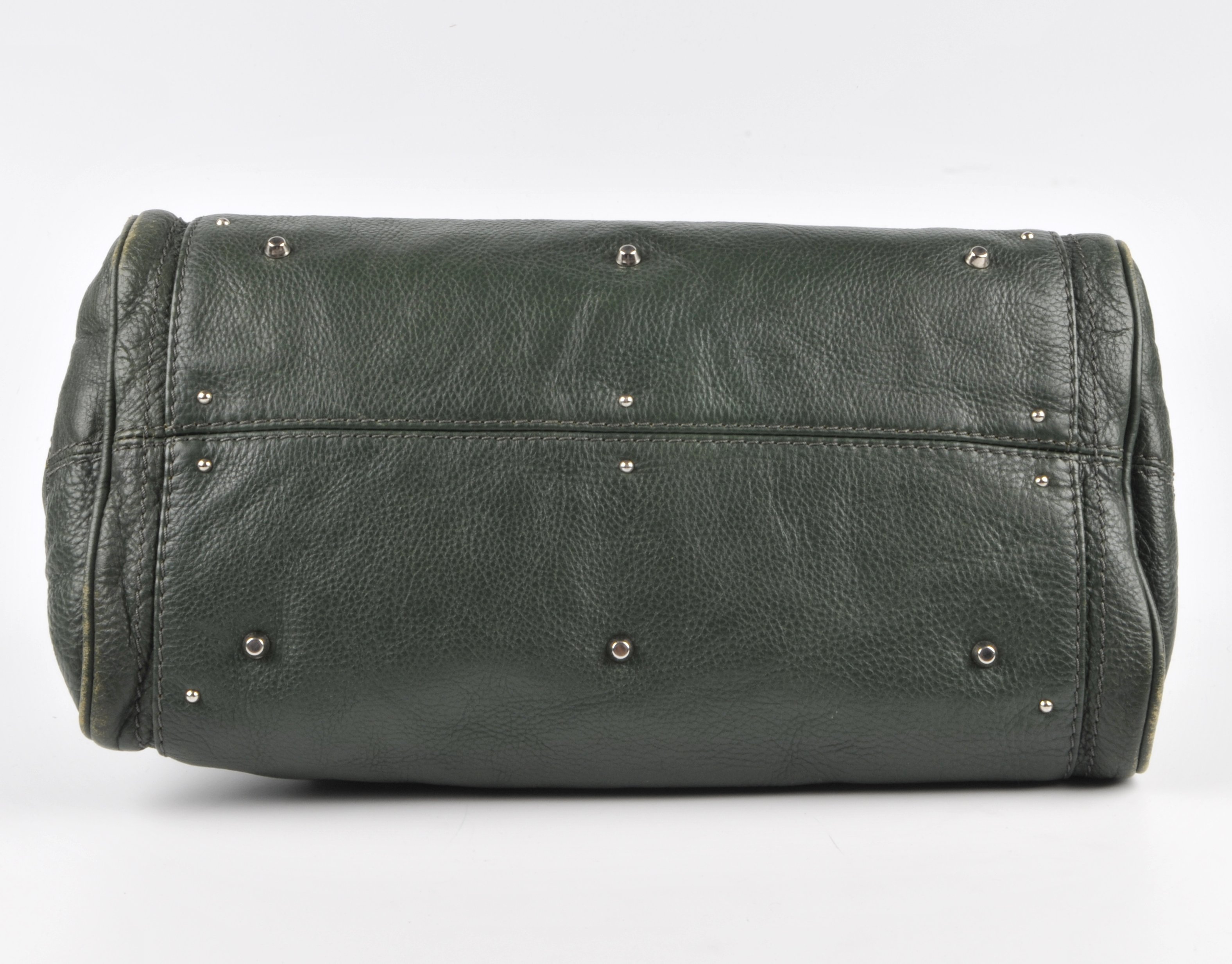 CHLOE - a green Paddington handbag. Featuring a green grained leather exterior, dual rolled - Image 6 of 6