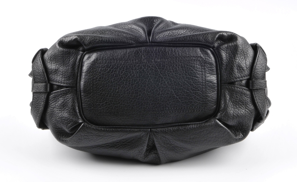 CELINE - a black leather Bittersweet hobo bag. Designed with a soft pebbled leather exterior, - Image 4 of 6