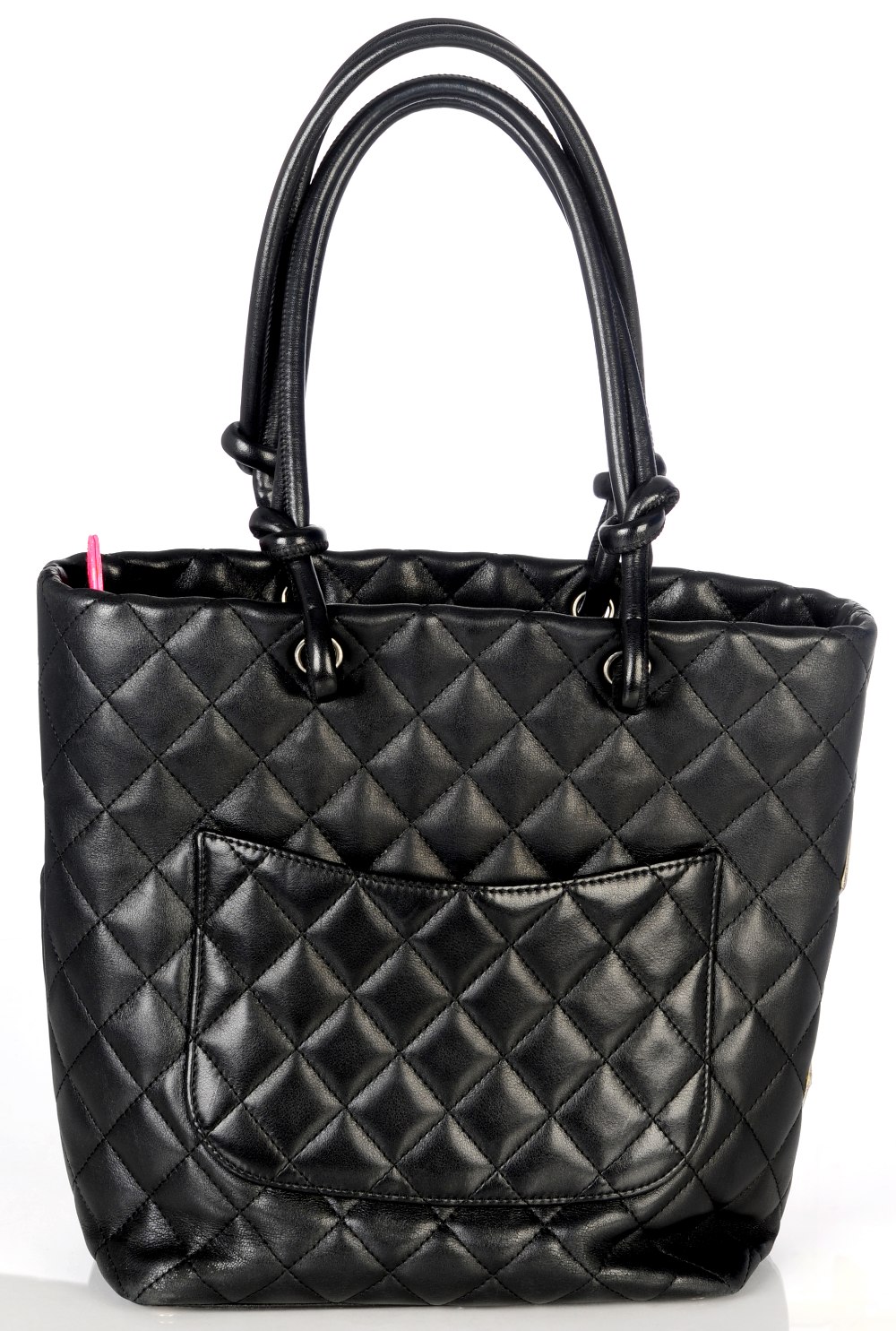 CHANEL - a Ligne Cambon quilted tote handbag. Featuring a smooth black lambskin leather exterior - Image 2 of 5