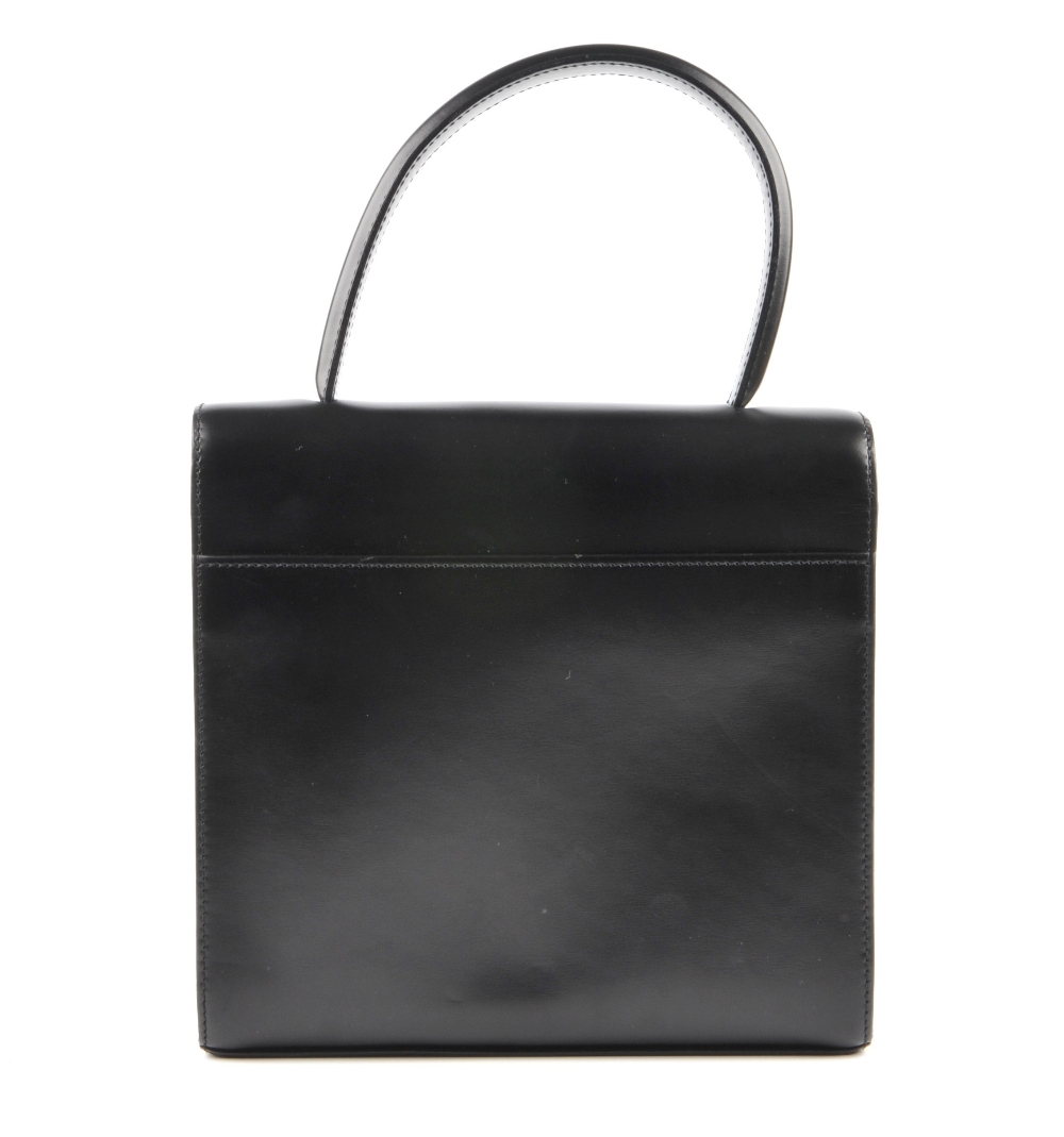 CARTIER - a black leather Panthere box bag. Designed with a smooth black leather exterior with a - Image 2 of 5