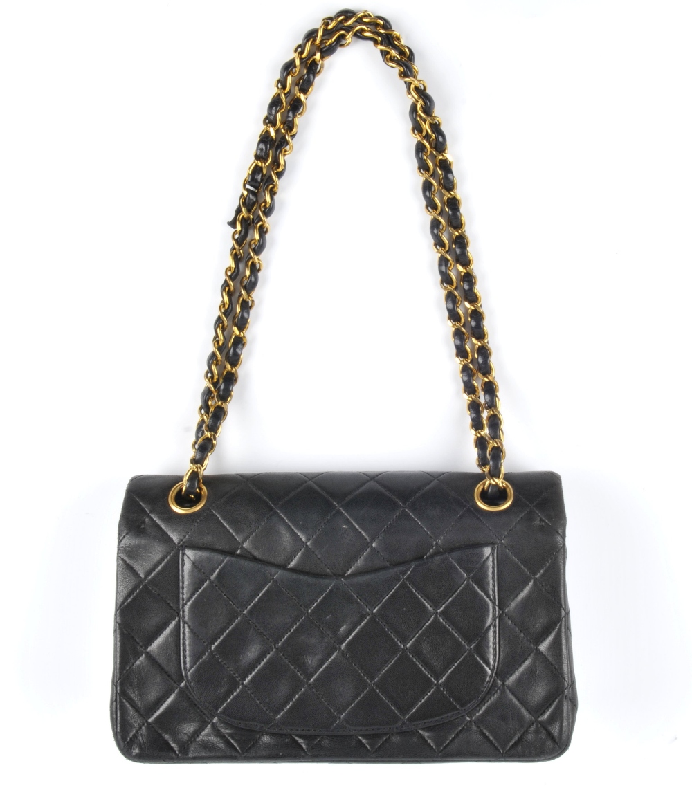 CHANEL - a Small Classic Double Flap handbag. Featuring maker's iconic black quilted lambskin - Image 2 of 6