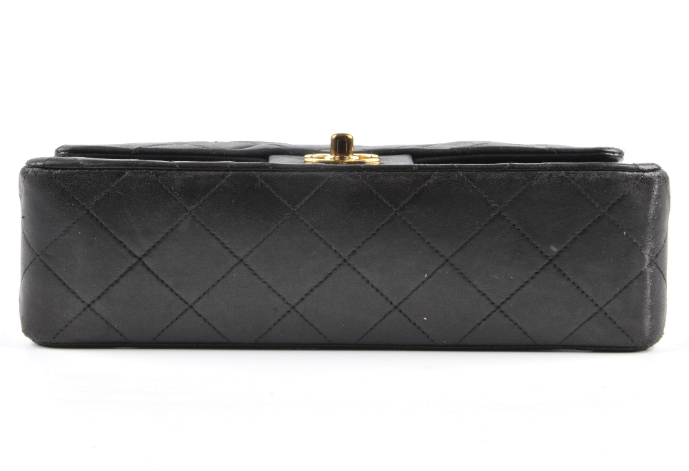 CHANEL - a Small Classic Double Flap handbag. Featuring maker's iconic black quilted lambskin - Image 5 of 6