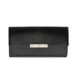 CARTIER - a black Love International leather wallet. Crafted from smooth black leather, featuring