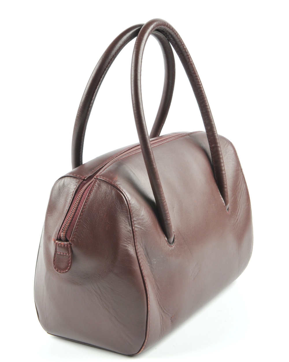 CARTIER - a Bordeaux Boston handbag. Featuring double thin looping handles, top zip fastening, - Image 4 of 5