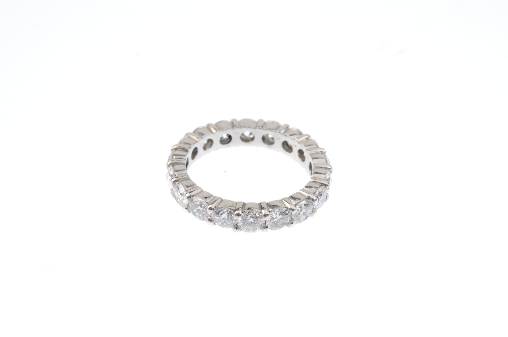 A diamond full-circle eternity ring. Designed as a brilliant-cut diamond line. Estimated total - Image 2 of 2