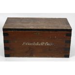 A mixed collection of furniture, to include a silver chest with painted name 'F. Gaitskell-Burr',