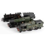 A Bing 0 Gauge clockwork model railway 4-4-0 'George the Fifth' locomotive and tender (repainted),