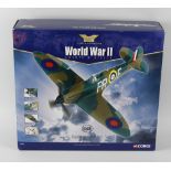 A box containing a Corgi toys aviation archive, 1.32nd scale diecast and plastic model,
