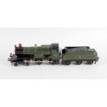 An 0 gauge tinplate and metal bodied clockwork model railway 'County of Oxford' locomotive and