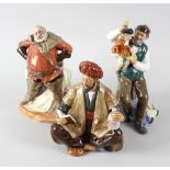 A group of Royal Doulton figurines, comprising This Little Pig HN1783, Micawber, Falstaff HN2054,