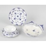 A Royal Copenhagen porcelain full lace part dinner and tea service, principally assembled circa