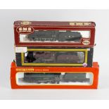 A box containing a selection of ten 00 gauge model railway locomotives, to include Hornby 'County of