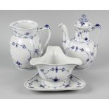 A large collection of Royal Copenhagen porcelain 'blue fluted plain' dinner and tea wares,