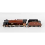 A Bassett Lowke special limited release metal bodied electric 0 gauge model railway, LMS 4-6-0