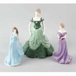 Ten modern Royal Worcester figurines, to include Susannah, Figure of the Year 2001, and Les