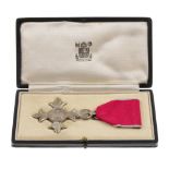 The Most Excellent Order of the British Empire, M.B.E., Civil, in Royal Mint case of issue. In