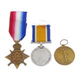 Great War Trio, 1914-15 Star, British War Medal 1914-20, Victory Medal, named to '36004. Pte. G.