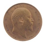 Edward VII, Sovereign 1910. Very fine. Very fine.