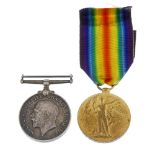 Great War Pair, British War Medal 1914-20, Victory Medal, named to '121101 Pte. H. J. Whitear. R.A.