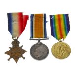 Great War Trio, 1914-15 Star, British War Medal 1914-20, Victory Medal, named to '2190 Dvr. A.