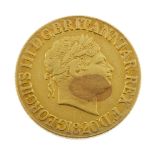 George III, Sovereign 1820. Fine, localised scratches to obverse. Fine, noticeable localised