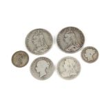 William IV to George V, sterling silver coinage (585g), George V and George VI, pre-47 coinage (