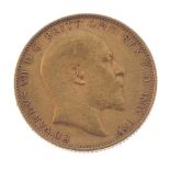 Edward VII, Sovereign 1905. Good fine. Good fine.