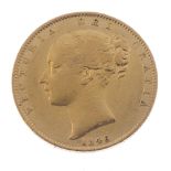 Victoria, Sovereign 1846, young head, rev. shield (S 3852). Good fine. Good fine.