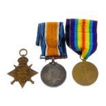 Great War Trio, 1914-15 Star, British War Medal 1914-20, Victory Medal, named to '2497 A. Sjt. F.