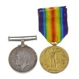 Great War Pair, British War Medal 1914-20, Victory Medal, named to '79016 Pte. W. H. Lucas. R.A.M.